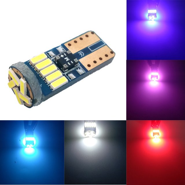 1 pieza t10 15led 4014 bombillas 194 w5w bombillas led para coche de cortesía domo mapa de la puerta de la placa de luz luces de estacionamiento huangjie unisex