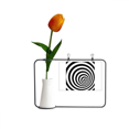 thumbnail image 1 of Línea de alucinaciones Tarjeta de jarrón artificial de tulipanes, 1 of 3