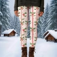 thumbnail image 6 of Gamivast Xmas Leggings Women Plus Size High Waisted Stretchy Soft Yoga Lounge Pants Soft Comfy Pj Pant Ankle Length Christmas Day Leggings Holiday Pj Pants, 6 of 6