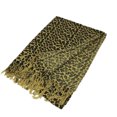 thumbnail image 2 of Animal Print Fringed Shoulder Pashmina Wrap Scarf, 2 of 3