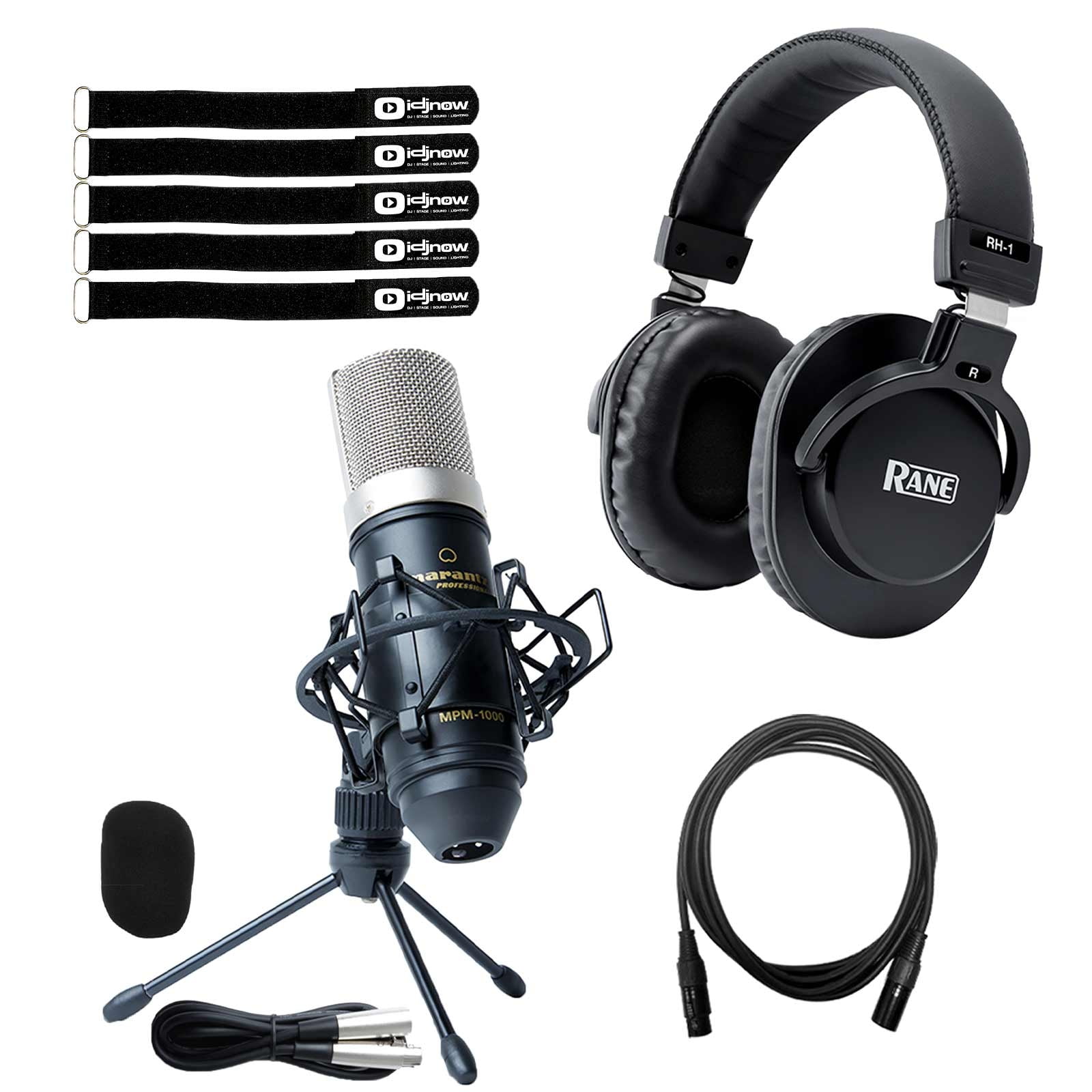 Marantz Professional MPM1000 Condenser Microphone with Rane Headphones