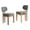 Gray, variant on Hassch Modern Dining Chairs Set of 2, Armless Kitchen Chairs with Upholstered Seat, Solid Wood Legs, Ergonomic Curved Backrest, Perfect for Small Spaces, Gray