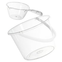 LOLIPPYY Large Capacity Transparent Plastic Bucket with Handle for Home Use Convenient and Durable 3.5 Gallon