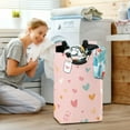 thumbnail image 5 of Yayeee Freestanding Laundry Hamper with Handle Collapsible Large Storage Basket for Clothes, Love in The Air, 5 of 7