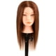 thumbnail image 1 of Cabeza de pelo, cabeza de maniquí de peluquería, cabeza de modelo de cabello real, corte de pelo, corte de pelo, cabeza de muñeca, decoloración, teñido, cabeza de modelo, 1 of 1
