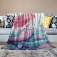 thumbnail image 2 of Fenyluxe Mermaid Tail Pillow Starfish Print Throw Blanket Lightweight Blanket for Kids and Adults All Seasons Gifts 40x50in, 2 of 6