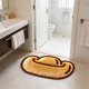 thumbnail image 2 of Yhmxh Alfombrillas de baño para baño Alfombra de baño Alfombra de cachemira sintética de forma irregular de 23,6 x 15,7 pulgadas Decoración del baño, 2 of 5