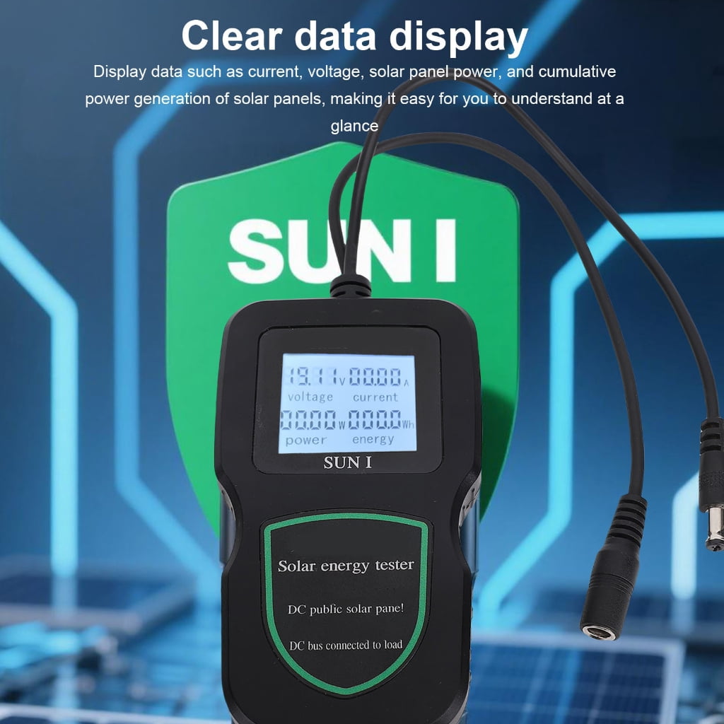MOMOJIA Solar Panel Tester MPPT Photovoltaic Panel Multimeter 100W/200W/300W/500W