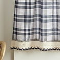 thumbnail image 3 of Curtainworks Seaton Indoor Polyester Light Filtering Rod Pocket Valance , Navy , 28"x36", Adult, 3 of 3