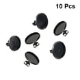 thumbnail image 3 of DIY Earring Making Supplies with Durable Stainless Steel Ear Studs Black 8MM, 3 of 8