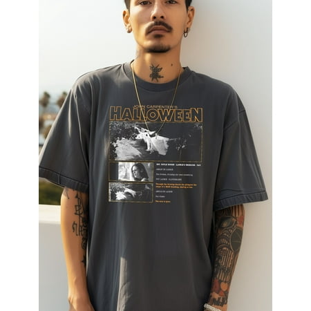 Halloween TShirt - John Carpenter s Classic Michael Myers Clothesline Scene