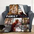 thumbnail image 4 of AISENIN Custom Blanket Family Picture Personalized Family Blanket Adults Customize Blanket Birthday Christmas Gift Customizable for Dad Mom Nana Kids Dogs Friends, 4 of 4