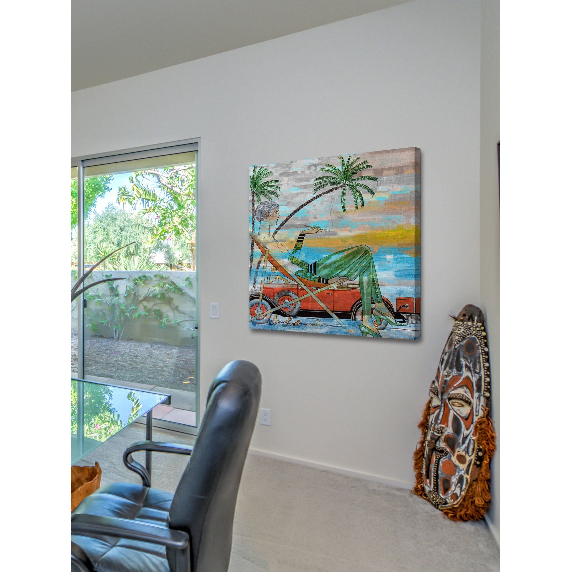 "Lounging" Painting Print on Canvas