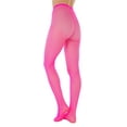thumbnail image 7 of ToBeInStyle Girls' Fine Fishnet Sheer Tights - Neon Pink - 11-13 Years, 7 of 7