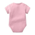 thumbnail image 3 of Gubotare Baby Girl Bodysuit Summer Baby-Girls Short Sleeve Bodysuits for Baby Girls 0 3 6 9 12 18 24 Months (Pink,Size 3-6 Months), 3 of 3