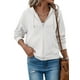thumbnail image 1 of Sudadera con capucha SHEWIN Oversized Waffle Knit blanca para mujer, 1 of 8