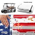 thumbnail image 6 of XYZCANDO American Flag Golf Golf Cart Seat Cover | 4 Storage Pockets, Non-slip Washable Universal Cover for 2-Seat Golf Carts, 6 of 9