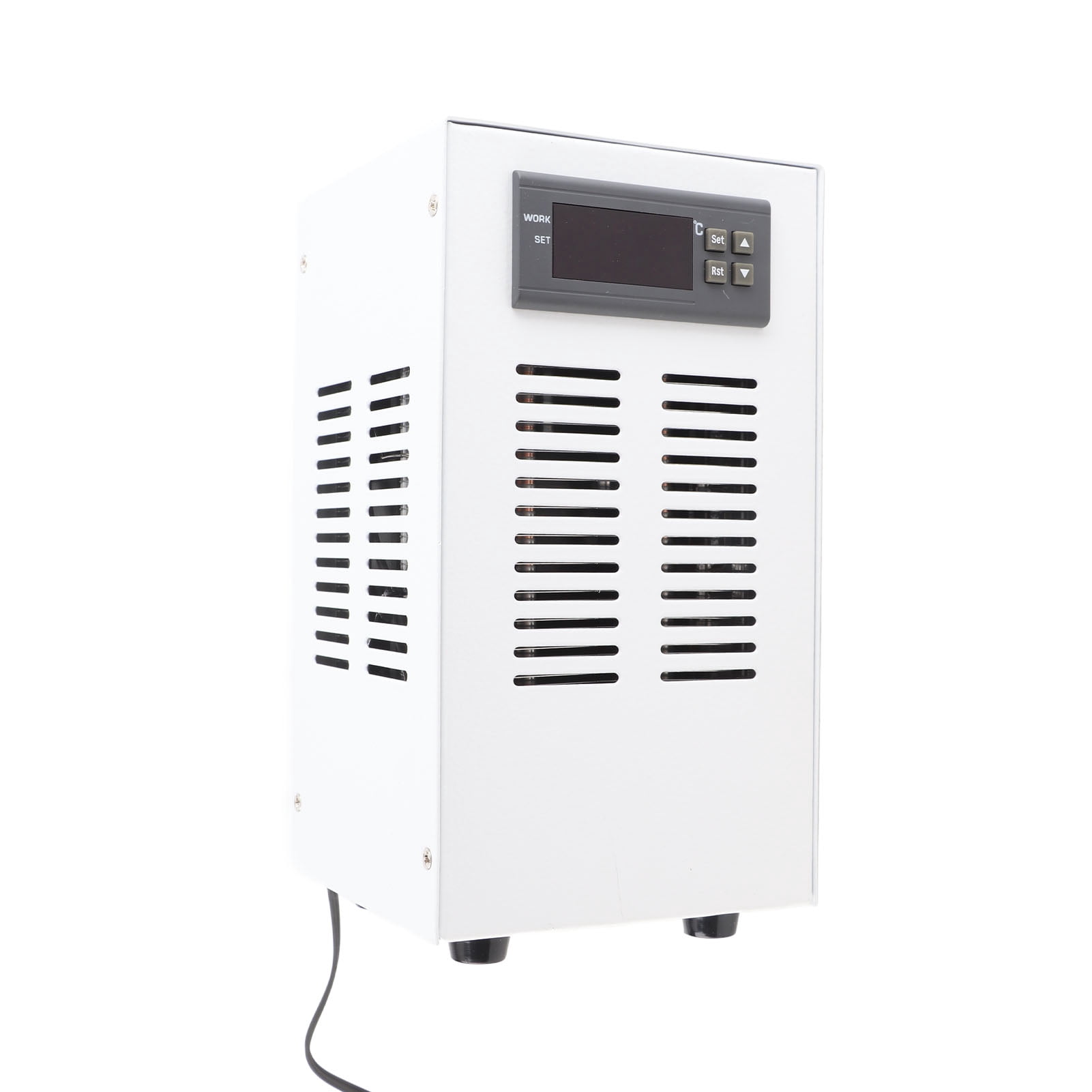 NFTIGB 72W Aquarium Water Chiller Fish Tank Cooling System Controller for 20L Capacity 3L/Min Low Noise 30-35dB Electronic Temperature Cool Device for Home Breeding Water Plants Shrimp US Plug 110V