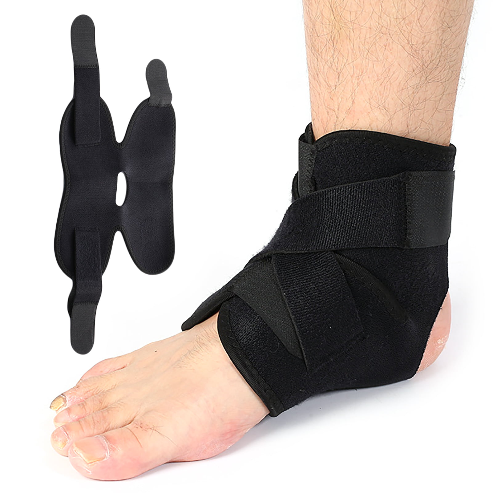 Ankle Support Compression Plantar Fasciitis Sleeves Arch Foot Wrap Brace Safe 