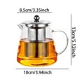 thumbnail image 2 of High Borosilicate Tea Set with Fire Explosion Proof Glass Kettle and Cups Featuring Unique Water Separation Design for Optimal Brewing Experience, 2 of 6