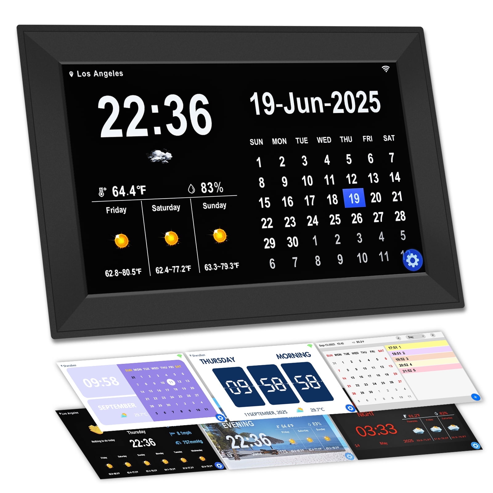 Bgitf 10 . 1 Inch Large Touchscreen Wi Fi Clock for Seniors, 64 Custom Alarms & Schedules, 7 Day photo Bgitf 10 . 1 Inch Large Touchscreen Wi Fi Clock for Seniors, 64 Custom Alarms & Schedules, 7 Day