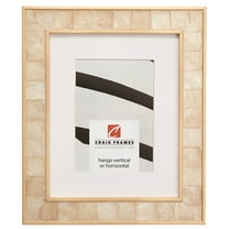 Craig Frames Opulence, 14x20 inch Gold Mother of Pearl Picture Frame Matted for a 11x17 Photo