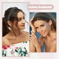 thumbnail image 2 of Unique Bargains 2 Pcs Pastoral Stripe Headbands Fashion Anti Slip Hair Accessories for Women White Black 0.87" Wide, 2 of 7