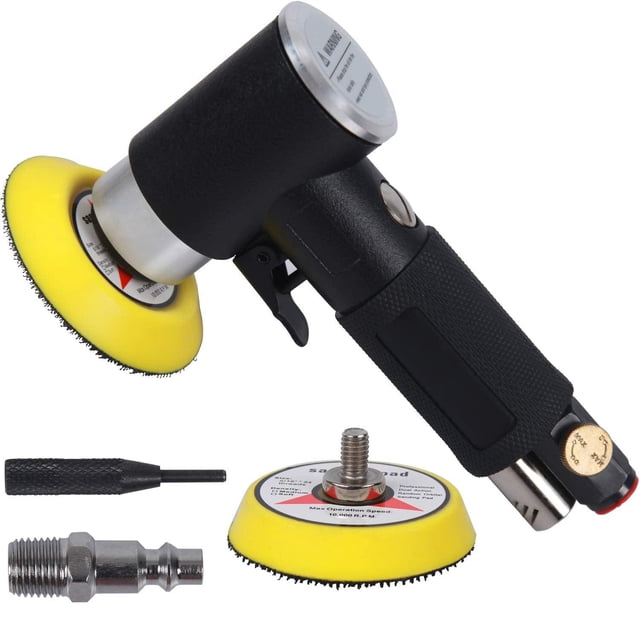 Lijadora Orbital Neumática Mini de 2 y 3 Pulgadas Pulidora de Doble Acción