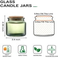 thumbnail image 2 of Frascos de vidrio Danmu para hacer velas, 90 ml, paquete de 24, 2 of 8