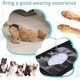 thumbnail image 4 of Paquete de 2 pantalones para perros, pañales para perros con 6 toallas sanitarias, pantalones protectores ajustables para perras en celo, sangrado mensual, cachorros (L), 4 of 4