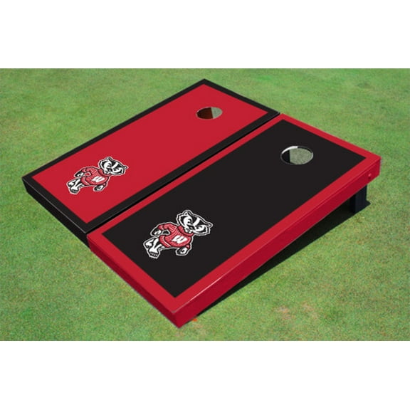 University of Wisconsin "Bucky" Alternating Border Cornhole Boards