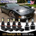 thumbnail image 1 of 6PCS For Buick Regal 1997-2004 Combo High Low Beam & Fog Light LED Headlight Bulbs Kit 6000K, 1 of 13