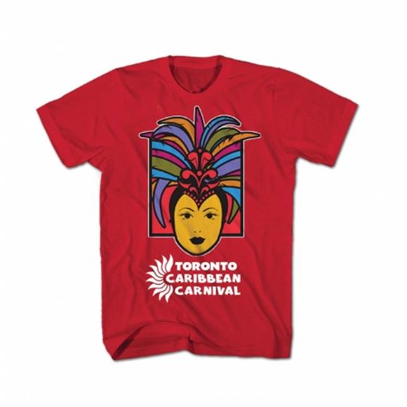 GDC-GameDevCo Ltd. TCC-95083L Toronto Caribbean Carnival Youth T-Shirt- Red- Caribbean Queen L