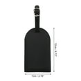 thumbnail image 2 of Unique Bargains 1 Pc Durable Suitcase Luggage Tag for Travelling Black PU, 2 of 5