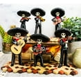 thumbnail image 7 of Ebros Gift Day of The Dead 5.5” Black Mariachi Band Skeleton Figurines "Set of" 6, 7 of 7