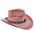 thumbnail image 6 of Straw Cowboy Hat Men Cowgirl Hats Women Sun Hat Sombreros Vagueros Classic Western Accents, 6 of 7