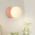 thumbnail image 2 of Lámpara de pared LED de cristal nórdico con base minimalista para dormitorio, estudio, pasillo, escalera, entrada, iluminación A, 2 of 5