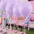 thumbnail image 3 of 100 Uds. Decoración de globos de látex redondos coloridos para fiesta de cumpleaños y boda (púrpura) Jadeshay A, 3 of 7