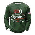 thumbnail image 3 of 250 Anniversary USA Sweatshirt Men American Flag Sweatshirt Long Sleeve Waffle 250th Anniversary Shirt, 3 of 3