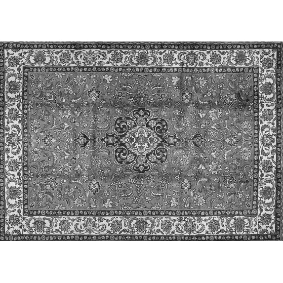 Ahgly Company Indoor Rectangle Persian Gray Traditional Area Rugs, 2' x 4'