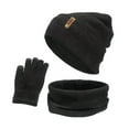 thumbnail image 1 of Juego de guantes y bufanda, sombreros de invierno para mujer de 3 piezas, gris entumecido Colcomx Sombrero Bufanda y Guantes, 1 of 5