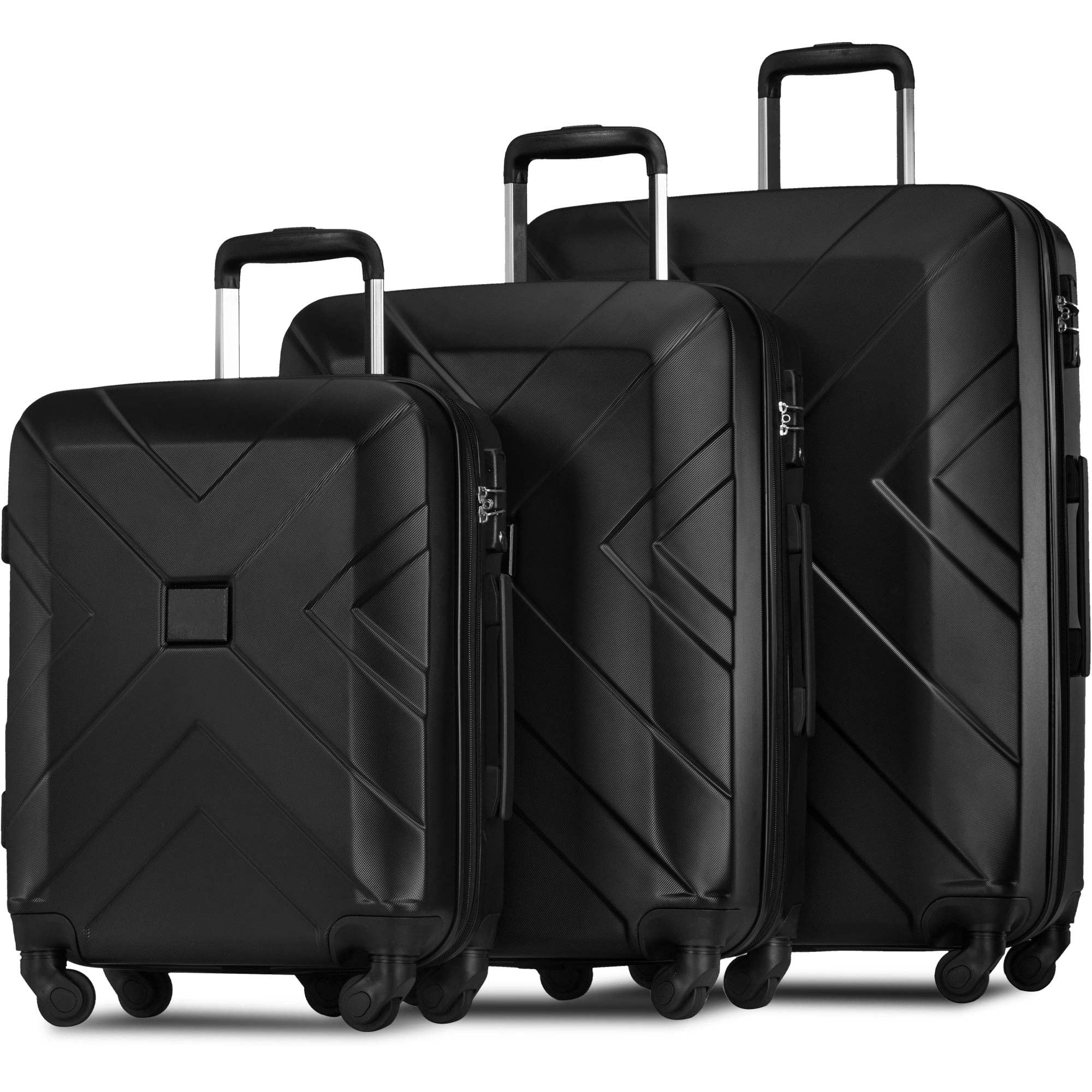 Carry on Expandable Luggage, SEGMART 3Piece Lightweight Hardshell 4