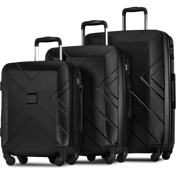 Segmart - 3 Piece Luggage Sets on Clearance, SEGMART Lightweight Hardshell Expandable Luggage ...