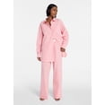 thumbnail image 2 of No Boundaries Sleepwear Button Shirt with Long Sleeves, Women's XS-XXL, 2 of 5