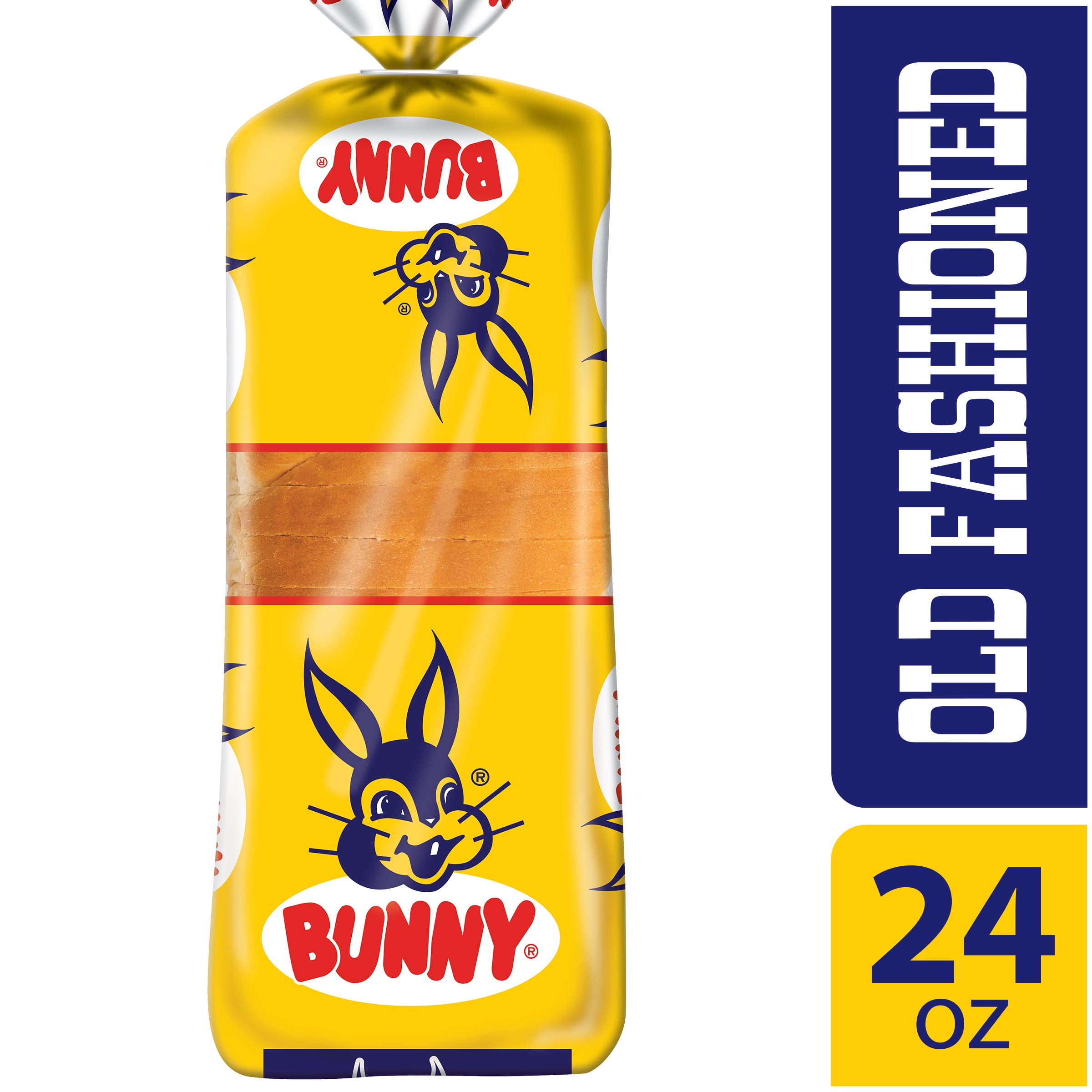 Bunny Bread Old Fashioned, Enriched Sliced White Bread, 24 oz Loaf