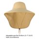 thumbnail image 5 of Tapa de Pesca Caza de Borde Ancho Sombero de Sol Con Solapa Para El Cuello Para Vijar Campamentos de Senderismo, 5 of 7