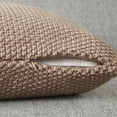 thumbnail image 2 of Gracie Mills Lessie Solid Knit Square Pillow Cover - GRACE-6478, 2 of 3