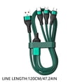thumbnail image 3 of Type C Data Cable - Nylon Braided, 3A Fast Charging, Universal Compatibility, for Android/iPhone Devices, 3 of 5