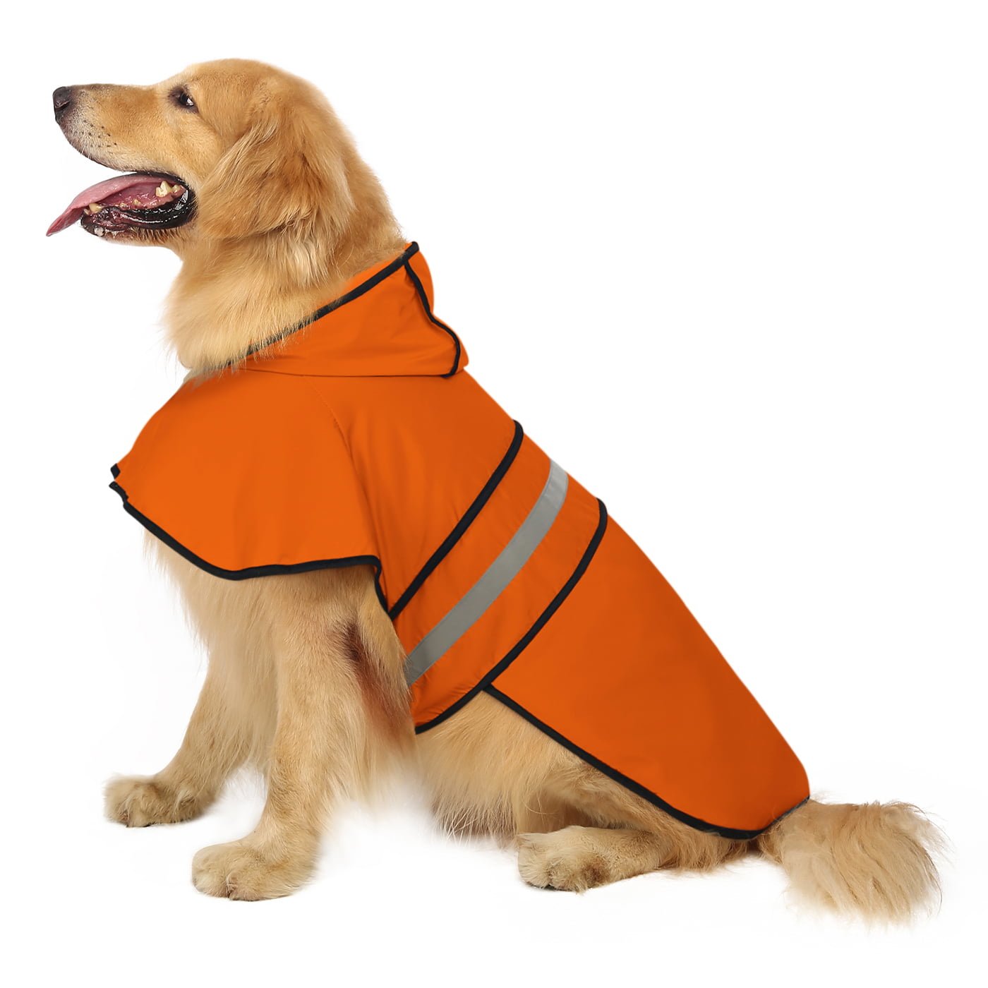 HDE Dog Raincoat with Clear Hood Poncho Rain Jacket for Small Medium Large Dogs Ducks Purple XL 