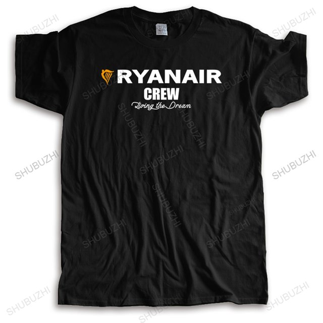 RYANAIR-Camiseta de cuello redondo para hombre y mujer ropa de calle de alta calidad unisex